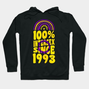 100 Percent Since 1993 Rainbow Birthday Hoodie